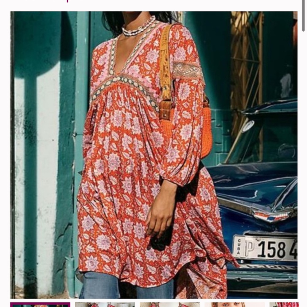 Free People moon child maxi top Dress
